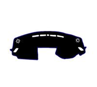 Flannel Dash Mat For Mitsubishi For Eclipse Cross 2018 2019 2020 2021 Dash Mat Carpet Cape Sun Shade Pad Cushion Car Inner Dashboard Cover Protector Dashboard Decorative(Blue RHD No HUD)