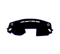 Flannel Dash Mat For Mitsubishi For Eclipse Cross 2018 2019 2020 2021 Dash Mat Carpet Cape Sun Shade Pad Cushion Car Inner Dashboard Cover Protector Dashboard Decorative(Blue LHD No HUD)
