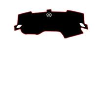 Flannel Dash Mat For Nissan For Maxima 2016-2023 Car Dash Board Sunshade Anto-UV Carpet Dashboard Cover Protective Pad(LHD Red Edge)