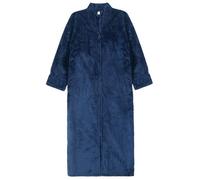 Flannel Dressing Gown Men Womens Full Zip Bathrobe Fluffy Plush Bath Robes Full-Length Nightgown Plush Fleece Pockets Loungewear Nightdress Luxury Super Soft Housecoat Nightwear Valentines Gifts