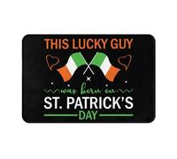 Flannel Entry Mat This Is Lucky Guy Was Born On St Patrick'S Day Non Slip Rug Soft Carpet For Patios Bathroom Decor 60X40Cm