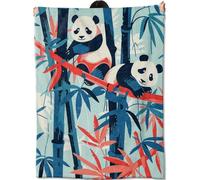 Flannel Fleece Blanket Cute Panda Gifts for Kids Women Adult Girls Lush Bamboo Soft Comfy Lightweight for Home Couch Bed Sofa Decor Asian-Inspired Art Throw B Blankets