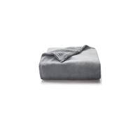 Flannel Fleece Blanket Grey Single Size 130x150cm Super Soft Sofa Throw Cosy Fluffy Warm Solid Bed Couch Blanket Versatile Microfiber Blanket Gray