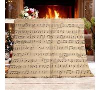 Flannel Fleece Double 150x200cm Retro Music Notes Warm Blankets Blanket Soft Fluffy Easy Care Ma Light Brown Throw Blanket For Chair Bed Dorm Bedroom Home Women Man