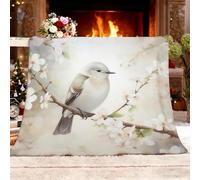 Flannel Fleece Single 130x150cm Animals, Birds, Florals Warm Blankets Blanket Soft Fluffy Easy Care Ma White Throw Blanket For Chair Bed Dorm Bedroom Home Women Man