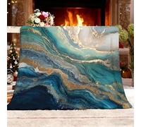 Flannel Fleece Small Single 100x130cm Marble Texture Pattern Warm Blankets Blanket Soft Fluffy Easy Care Ma Multicolor Throw Blanket For Chair Bed Dorm Bedroom Home Women Man