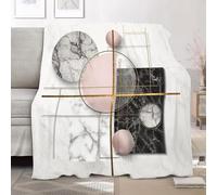 Flannel Fleece Throw Blanket Baby size 70x100cm, Lightweight Cozy Plush Bedspreads Blankets for Bed Couch, Modern Creative Art Soft Versatile Throw Blanket Gift for Women & Children, Grey
