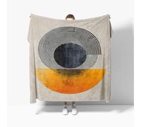 Flannel Fleece Throw Blanket for Sofa, Minimalist Abstract Creativity Soft Fluffy Velvet Sofa Blanket Beige Blanket Throw Boys Bedding Kids Teens Small Single 100x130cm