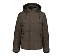 Flannel Hooded Puffer Jacket Gant Marron S