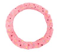 Flannel Hook Frame Cover, Elastic Band Punch Needle Gripper Strip, 40x40cm, Suitable for Embroidery Hoop, Cross Stitch Hoop, Home Use, with Flannel, for Fabric Crafts (Pink)