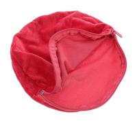 Flannel Hot Water Bottle Sleeve Round Soft Thermal Protector Pink | Reusable Cover for Iron Plates and Hot Water Bottle, Heat Retention, Hand Protection, Simple Elegant Style