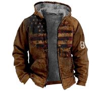 Flannel Jacket for Men Flannel Jacket for Men Mens Hoodies Mens Suede Jacket Western Vest for Men Sherpa Jacket Men Mens Coats Winter Heavy Winter Coats for Men Western Jackets for Men（2-Ginger,Large）