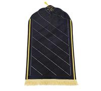 Flannel Muslim Prayer Rug Thicken Sponge Print Prayer Mat with Tassel Arch-shaped Islamic Praying Blanket Janamaz, Sajadah, Islam Carpet Mat Portable Non-slip Praying Rugs for Ramadan Eid Hajj Gift