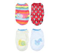 Flannel PET Vest Warm Keeping PET Vest 4pcs Halloween | Autumn Winter PET Costume, Dog Clothing Small, Daily Life Festival Use, Christmas Atmosphere