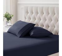 Flannel Pillowcases Standard Set of 2 - Ultra Soft Flannel Pillowcases Set Cozy & Breathable Pillow Cases Queen Size Set of 2 - Heavyweight & Durable, Standard/Queen, Navy Blue