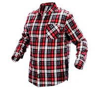 Flannel Shirt, Red, Black and White Plaid, Size S