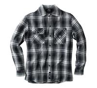 Flannel Shirt West Coast Choppers Riser Gray White "New" WCCWS150GR