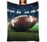 Flannel Throw Blanket 60"x80" - Ultra Soft Plush Blankets for Couch, Bed, Camping - Lightweight American Football Blanket for Women, Men, Gift, Machine Washable