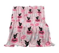 Flannel Throw Blanket Fall Pumpkin, Funny Halloween Throw Blanket, Soft Fluffy Fleece Blankets for Couch Bedroom, Gifts for Women Men Girls Boys All Seasons Super Soft Cozy