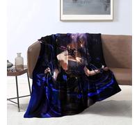 Flannel Throw Blanket Genshin Impact Keqing 3D Plush Bed Blanket Camping Napping Snuggling Fall Winter Blankets Crib or Cou 59x78.7 inches Flannel （150x200cm）