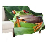 Flannel Throw Blanket - Super Soft Lightweight Throw Blanket Fuzzy Comfy Cute Frog Flannel Blankets Warm Plush Throw Blankets for Couch Sofa Bed 40"x50"