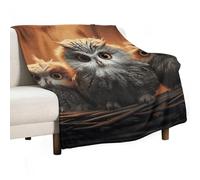Flannel Throw Blanket - Super Soft Lightweight Throw Blanket Fuzzy Comfy Cute Owl Baby Flannel Blankets Warm Plush Throw Blankets for Couch Sofa Bed 30"x40"