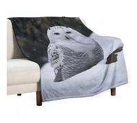 Flannel Throw Blanket - Super Soft Lightweight Throw Blanket Fuzzy Comfy Snow Owl Flannel Blankets Warm Plush Throw Blankets for Couch Sofa Bed 30"x40"
