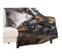 Flannel Throw Blanket - Super Soft Lightweight Throw Blanket Fuzzy Comfy Steam Train Flannel Blankets Warm Plush Throw Blankets for Couch Sofa Bed 50"x60"