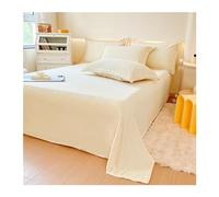 Flannel Velvet Flat Sheet Winter Super Soft Plush Shaggy Bedding Top Sheet Fleece Warm Bed Sheet Twin Small Double Full Queen King (Color : Beige, Size : 180x230cm+48x74cm x1)