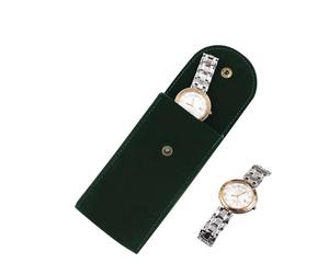 Flannel Watch Pouch - Travel Bag Case, Soft Fabric Protective Holder, Portable Storage for Watches Anklets Necklaces | Jewelry Organizer, Vacation Packing, Daily Carry, Accessory Protection, Gift Idea