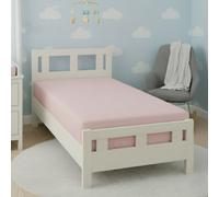 Flannelette Cot Bed Fitted Sheet Soft Brushed Cotton Bedding Comfort Pink