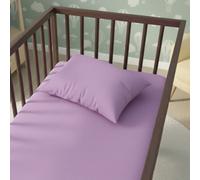 Flannelette Cot Bed Pillowcase Cover Soft Brushed Warmth And Comfort Lilac