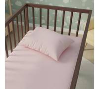 Flannelette Cot Bed Pillowcase Cover Soft Brushed Warmth And Comfort Pink