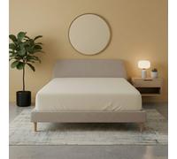 Flannelette Fitted Sheet Soft Brushed Cotton Bedding Warmth Comfort Cream