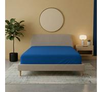 Flannelette Fitted Sheet Soft Brushed Cotton Bedding Warmth Comfort Teal