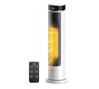 FLANUR 2000W Electric Heaters for Home, 60cm Tower Fan Heater with Programmable Thermostat, 12H Timer & Remote Control, Oscillation and ECO Mode, Space Heaters for Office, Bedroom, Home (White, 1Pack)