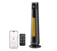 FLANUR Indoor Electric Portable Space Heaters, 2000W PTC Ceramic Heater with WiFi & Voice Control, 70° Oscillation for 220 sq.ft, 3 Heat Modes, 45dB Smart Portable Space Heaters for Office & Home Use