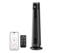 FLANUR Indoor Electric Space Heaters, 2000W PTC Ceramic Heater with WiFi & Voice Control, 70° Oscillation for 220 sq.ft, 3 Heat Modes, 12H Timer, 45dB Smart Space Heaters for Office & Home Use, Black