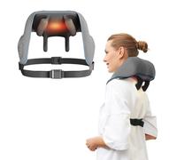 FlaoAito Neck Massager for Pain Relief Deep Tissue,5D Kneading Massage Pillow for Neck, Back, Shoulder with Heat, Gifts for Women Men Mom Dad, Grey