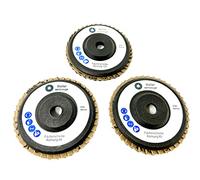 Flap Discs Set Grain 60/80/120 76 x 10 mm Suitable for Mini Battery Angle Grinder such as Bosch GWS 10.8 V 12 V for Steel Wood Plastic (3)