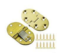 Flap Hinge, 2 Set Pure Copper 90 Degree Foldable Flip Top Hinges for Sewing Machine Table Desktop Wardrobe Folding Corner