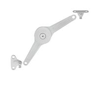 Flap Hinge Duo Premium fold Holder Fold-Out Support for Wood & Aluminum Frame Flap Hinge for Folding Height: 200-500 mm Steel Nickel Plated Complete Set Furniture Fittings by GedoTec