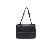 Flap Metal Chain Handle Shoulder Bag JFY Black One Size