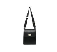 Flap Metal Twist Lock Clasp Cross Body Bag JFY Black One Size