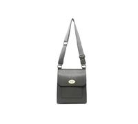 Flap Metal Twist Lock Clasp Cross Body Bag JFY Dark Grey One Size