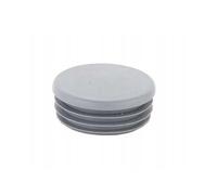Flap Plug for Round Pipe 76 mm - Grey - PE Polyethylene - Cover Caps - Robust Plastic Tube Cover - for Perfect Protection