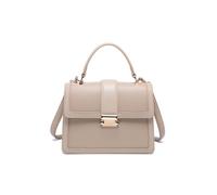 Flap Top Handle Metal Push Lock Grab Bag JFY Light Khaki One Size