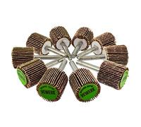 Flap Wheel Disc Shaft Mounted Abrasive Sanding Drill 25mm 40Grit 10PK AT243