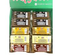 Flapjack Vegetarian Healthy Naturally High In Fibre Chocolate Coconut & Cherry, Original, White chocolate, Chocolate Chip, Vegan, Cherry & Almond Flapjacks Mixed Case 120g Each (Mix 15)