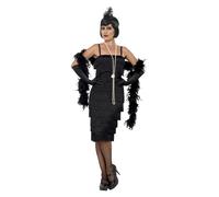 Smiffys Flapper Costume, Black (Size M)